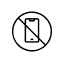 No phones or music devices