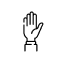 Raise your hand before speaking or moving